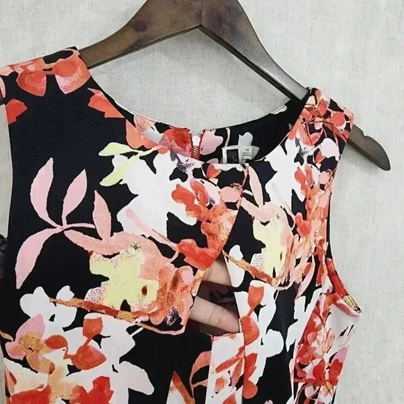Julian Taylor Sucuba Floral Printed Sleeveless Fit & Flare Mini Dress 10 3401P - Picture 2 of 8